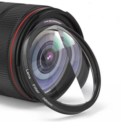 ZGYDNM 2 Prism Lens Special Effects Filter 49mm 52mm 58mm 67mm 77mm SLR Camera Accessories (Size : Add 77mm Adapter, Color : 58mm 2 Prism)