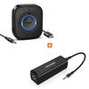 Bluetooth 5.3 Receiver with Buit-in Mic, Ground Loop Noise Isolator for Car/Home/PC Stereo System with 3.5mm or RCA AUX Jack view 1