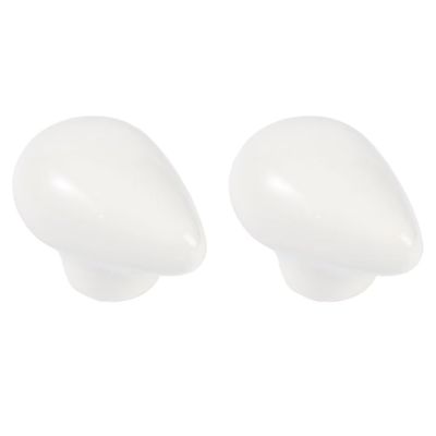 Ceramic Door Knobs,Ceramic Cabinet Knobs, 2PCS Cutes Kitchen Cabinet Cupboard Drawer Door Knobs Colorful Cabinet Ceramic Drawer Pull Handle Door Furniture for Kids Children Bedroom Home (Color : Whit