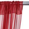 Pack of 6 Chiffon Backdrop Curtains Panels 5 x 8 FT - Apple Red view 4