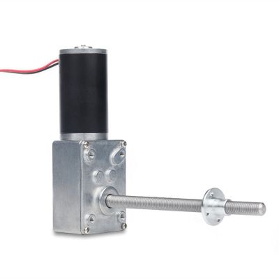 Dc motors,rc motor,DC Motor Low Speed Geared Motor,Power Torque Max 7N.m,Worm Gear Motor with Flange,115mm Length 8mm Diameter Screw Lead Shaft(Speed(RPM):12,Voltage(V):24V) ( Color : 12v , Size : 160