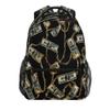 ALAZA Money Dollar Bill Black Backpack Daypack School Bag Travel Shoulder Bag for Students Boys Girls view 1
