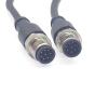 32.8FT M12 8Pins Double Male Connector Cable, A Code Molding Cable Double Male Head Aviation Sensor Electrical PVC Cable Industrial Molded Cable 30V 2A AWG2410Meter view 2