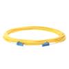SpeedyFiberTX 12-Pack 8 Meter LC/UPC to LC/UPC 3.0mm Simplex Yellow Riser OFNR Fiber Patch Cable, Corning SMF-28 Singlemode 9/125um OS1/OS2 Compatible Ultra Optical Fiber view 3