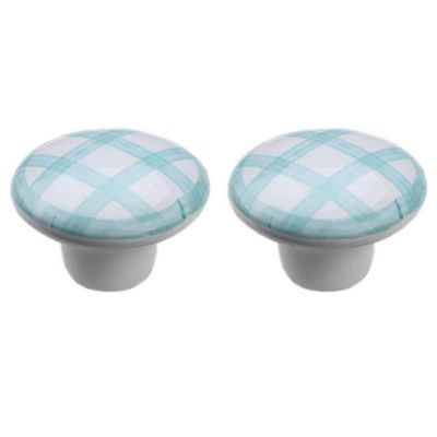 Ceramic Door Knobs,Ceramic Cabinet Knobs, 2 pcs Cupboard Door Handle Pull Knob Kitchen Handle, Wardrobes Cupboard Door Home Decoration Accessories (Color : Green)