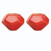 Ceramic Door Knobs,Ceramic Cabinet Knobs, 2 pcs Cupboard Wardrobe Handles Furniture Door Pulls Kitchen Drawer Knobs Pull for Wardrobe (Color : Red) view 1