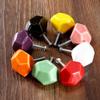 Ceramic Door Knobs,Ceramic Cabinet Knobs, 2 pcs Cupboard Wardrobe Handles Furniture Door Pulls Kitchen Drawer Knobs Pull for Wardrobe (Color : Red) view 3