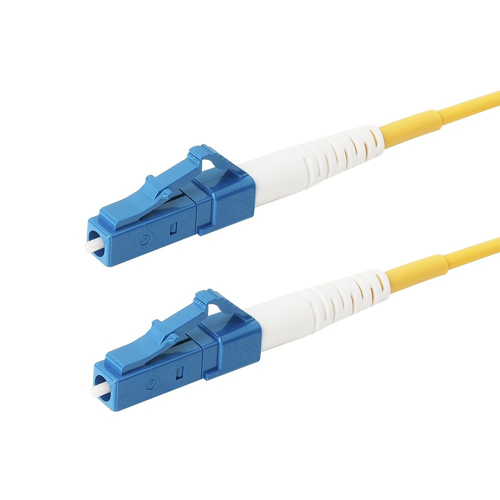 SpeedyFiberTX 1-Pack 25 Meter LC/UPC to LC/UPC 3.0mm Simplex Yellow Riser OFNR Fiber Patch Cable, Corning SMF-28 Singlemode 9/125um OS1/OS2 Compatible Ultra Optical Fiber
