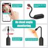 Mini Security Camera, 2.4GHz Camera, Nanny Camera with Flexible Gooseneck, Indoor Camera 1920x1080 Video Support Alarm Push, Two Way Intercom, Cloud Storage view 2