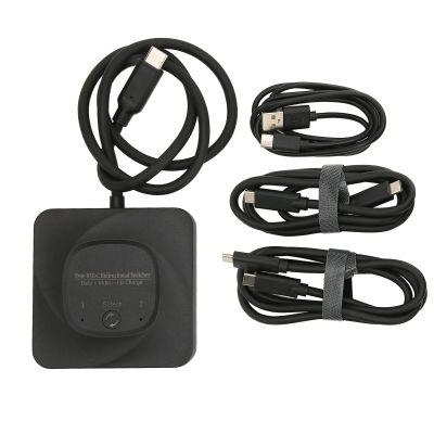 USB-C Splitter 8K 60Hz PD 100W Dual-Port Adapter for PC Monitor Sharing