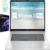 HP Business Laptop Computer, 17.3" FHD Display, Intel Core i3-1215U Processor, Windows 11 Pro Laptop 32GB RAM 1TB SSD, Numeric Keypad, Camera Privacy Shutter, HDMI, PLUSERA Earphones, Natural Silver view 1
