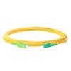 SpeedyFiberTX 2-Pack 9 Meter SC/APC to LC/APC 3.0mm Simplex Yellow Riser OFNR Fiber Patch Cable, Corning SMF-28 Singlemode 9/125um OS1/OS2 Compatible Ultra Optical Fiber view 2