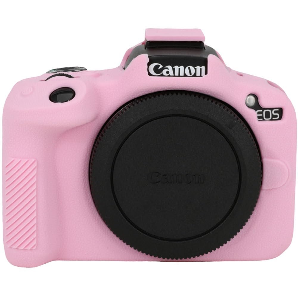 AEXUTDA Silicone Protective Case for R50 Camera, Lightweight Anti-Scratch Slim Fit Soft Skin Cover, Pink