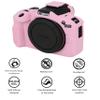 AEXUTDA Silicone Protective Case for R50 Camera, Lightweight Anti-Scratch Slim Fit Soft Skin Cover, Pink view 3