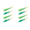 SpeedyFiberTX 4-Pack 300 Feet SC/APC to LC/APC 3.0mm Simplex Yellow Riser OFNR Fiber Patch Cable, Corning SMF-28 Singlemode 9/125um OS1/OS2 Compatible Ultra Optical Fiber view 1