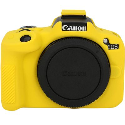AEXUTDA Case for R50, R50 Camera Silicone Protective Case, Lightweight, Anti-Scratch Slim Fit Soft Skin, R50 Accessories - Yellow