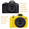 AEXUTDA Case for R50, R50 Camera Silicone Protective Case, Lightweight, Anti-Scratch Slim Fit Soft Skin, R50 Accessories - Yellow view 4