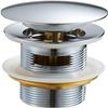 BHYTAF Sink Basin Plug Drain Bathroom Sink Stopper Washbasin Pop Up Drain Plug Cover Waste Pipe Drainer with Or Without Overflow for Bath Accessories (Color : C) view 1