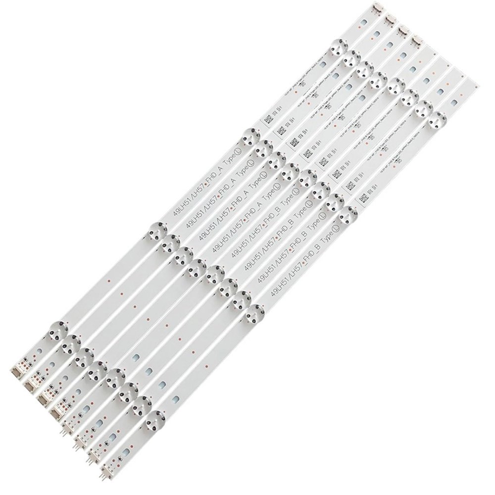 HPHQCIV Led Backlight Strip Compatible with LG Innotek 15.5Y 49 FHD REV0.0 49LH51_FHD_A/B 49UH603V 49LH590V 49LH510V 49LH570V 49LF5010 49LF5100, 4Pairs LG 49inch