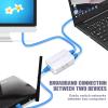 2 Ports Network Switch Splitter Selector RJ45 Network Switch 2x1 Ethernet RJ45 Network 2-in 1-Out or 1-in 2-Out 100M/500M view 3