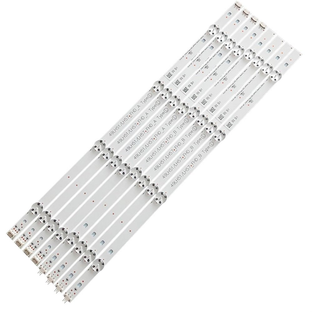 HPHQCIV 4Pairs/Set 3V 1W TV Led Backlight Strip Compatible with LG 49LH51 SSC-49inch-FHD-A-REV00-150924 49LH5700 49LH51-FHD-A 49LH51-FHD-B 49LH60