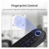 PiLTar Tuya WiFi Smart Lock Double-Sided Fingerprint Security Door Lock Wireless and Biometric Lock Encryption with Key (Color : Double Fingerprint) view 3