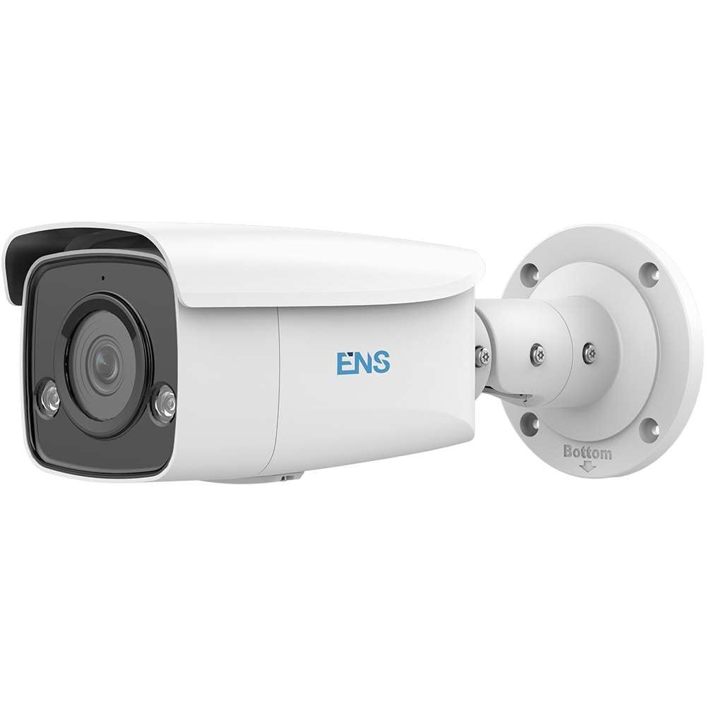 ENS-H 8MP Full Color Network IP Bullet Camera, 2.8mm Lens, Night Vision 197FT, Face Detection, Perimeter Protection, SIP48BL/28-U