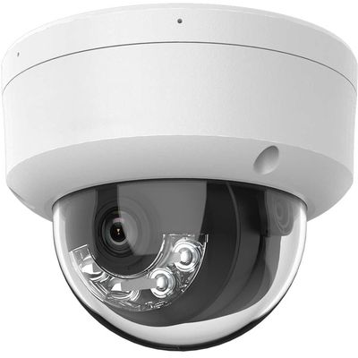 ENS-H 4MP Full Color Fixed Network IP Dome Camera, 2.8mm Lens, Night Vision 131FT, Face Detection, Built-in Mic, Audio Alarm, SIP44D3ML-28-UD