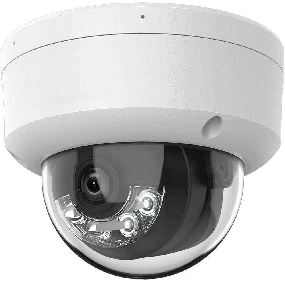 ENS-H 4MP Full Color Fixed Network IP Dome Camera, 2.8mm Lens, Night Vision 131FT, Face Detection, Built-in Mic, Audio Alarm, SIP44D3ML-28-UD