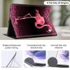 Case for 6.8" Kindle Paperwhite & Signature Edition(11th Generation, 2021/2023/2024 Release), PU Leather Adjustable Stand Cover, with Auto Wake/Sleep for Paperwhite Case 2023, Glitter Flamingos view 2