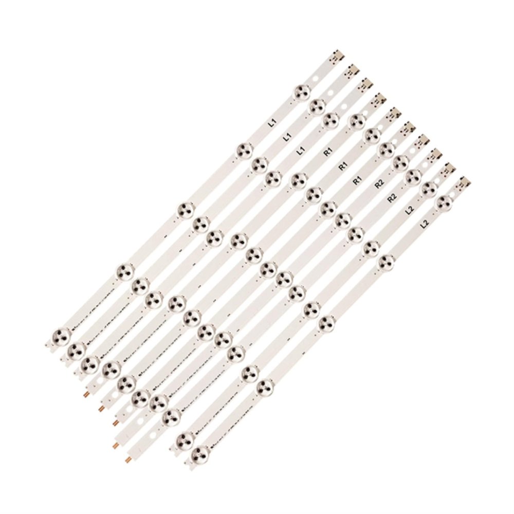 UFDIPLMY 10Pcs/Set LED Backlight Strip Compatible with LIG 42" TV 42" ROW2.1 Rev 0.01 L1 R1 R2 L2 42LA620S 42LN570S 42LN5400 42LA621V 42LN5130 6916L