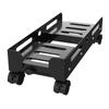 CPU Stand Mobile PC Tower Stand, Adjustable Width CPU Stand Steel Desktop CPU Holder, Heavy-Duty PC Case Stand with Rolling Caster Wheels Computer Tower Stand (Color : Black, Size : L) ( Color : Black view 1