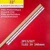 UFDIPLMY Led Backlight Strips JL.D32071330-001CS-M Compatible with Skyworth 32"" TV 32X6 32K5C Philco Ptv32e20dsgwa Ptv32e21dswn Ptv32e20 Ptv32e21, 2Pcs 1set view 2