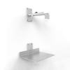 GERRIT CPU Stand Desktop CPU Host Stand Chassis Fixing Bracket Wall-Mounted CPU Stand Adjustable Hanging Steel Desktop Tower Case Stand, Silver Computer Tower Stand view 1