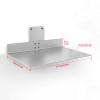 GERRIT CPU Stand Desktop CPU Host Stand Chassis Fixing Bracket Wall-Mounted CPU Stand Adjustable Hanging Steel Desktop Tower Case Stand, Silver Computer Tower Stand view 2