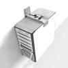 GERRIT CPU Stand Desktop CPU Host Stand Chassis Fixing Bracket Wall-Mounted CPU Stand Adjustable Hanging Steel Desktop Tower Case Stand, Silver Computer Tower Stand view 4