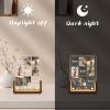 DirectNine Basics Personalized Father's Day for love Gifts,Customized Acrylic Plaque Printed with Photos Custom Walnut Picture Frame LED Light, Christmas Birthday Romantic Gifts-03, Style-03 view 2