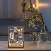 DirectNine Basics Personalized Father's Day for love Gifts,Customized Acrylic Plaque Printed with Photos Custom Walnut Picture Frame LED Light, Christmas Birthday Romantic Gifts-03, Style-03 view 3