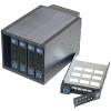 DirectNine Basics ZhenLoong 5 Bay Hot Swap Hard Drive Disk Cage Module 3.5-inch SATA SSD HDD Rack Cabinet Data Storage with HDD Backplane 6 Gbps for Three 5.25" Optical Drive Position view 3