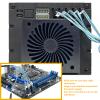 DirectNine Basics ZhenLoong 5 Bay Hot Swap Hard Drive Disk Cage Module 3.5-inch SATA SSD HDD Rack Cabinet Data Storage with HDD Backplane 6 Gbps for Three 5.25" Optical Drive Position view 4