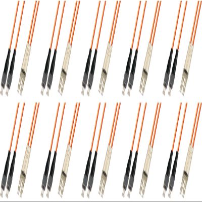 Ultra Spec Cables 1M Multimode Duplex Fiber Optic Cable (50/125) - FC to LC (10 Pack)