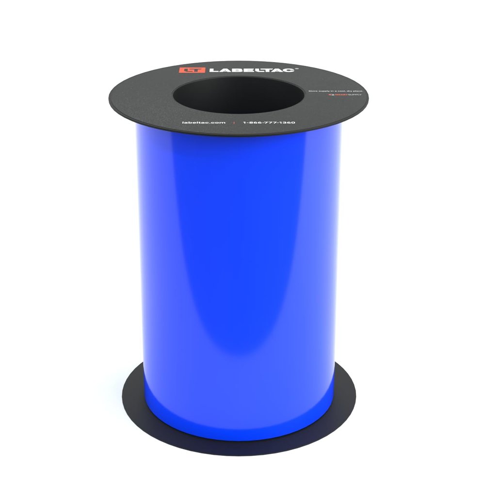 LabelTac LT9 High Performance 10 Year Vinyl Label Supply 8" x 75' Blue