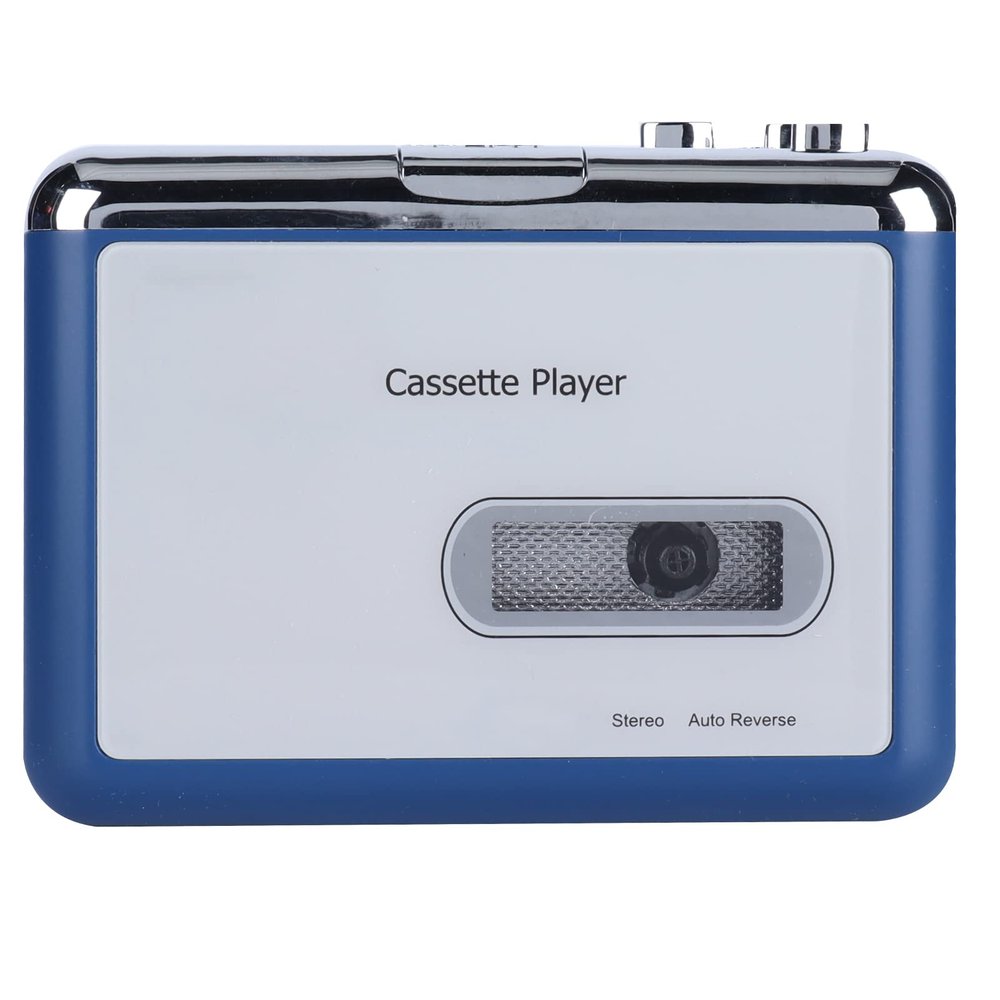 Estink Portable Cassette Player Recorder with Transmitter, Cassette Tape Player with Stereo Headphone Jack Output to Headphone Speaker