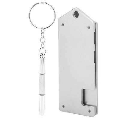 Aluminum Alloy Case Holder Organizer Holder Case Aluminum Alloy Material Ultra Thin Single Board Computers (Silver)