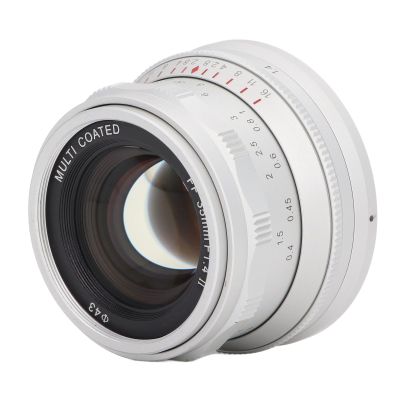 35mm F1.4 II Full Frame Lens for E Mount Cameras, Wide Angle Manual Focus Fixed Focus Lens 7 Layer Optical Coated for A7 A7II A7R A7RII X3 NEX3N Cameras (White)