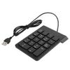 18 Key USB Keyboard Mini Mute Small Keypad Wired Digital for Desktop Desktop Sculpture, Number Pad Keyboard Financial Business (Black) view 1