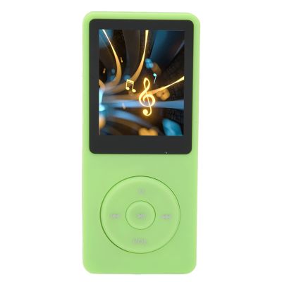 Yanmis MP3 MP4 Player with 8 GB Memory, Music Player with 1.8 Inch Screen, 450 mAh Battery, Compatible with MP3, WMA, OGG, WAV, Ape, FLAC, AAC LC, ACELP (Green)