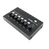 Grimmstr MX600 Ultra Low-Noise 6-Channel Line Mixer Stereo/Single Track Switch Microphone Preamplifier Headphone Preamplifier, Black, 500701298 view 4