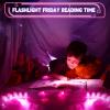 Finger Lights, 50Pcs Finger Flashlights for Kids Adult Glow Party Favors Bulk, Light Up Led Finger Light for Valentine's Day Easter Egg Hunt Classroom Prizes Halloween Christmas Gifts- Pink view 4
