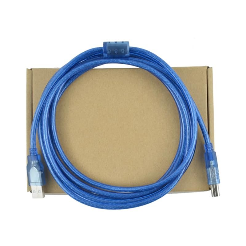 USB-B Applicable Communication Data Download Cable Programming Cable Display Touch Panel Shielded Magnetic Ring Normal Industrial 3m